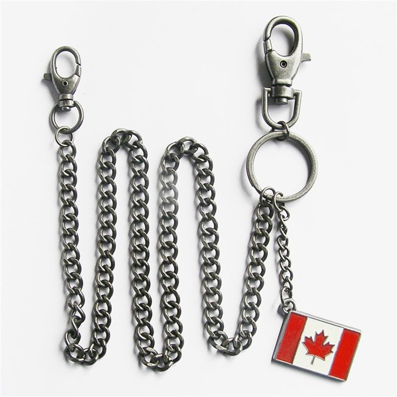 Canada Maple Leaf Flag Jeans Wallet Chain WALLETCHAIN-T031
