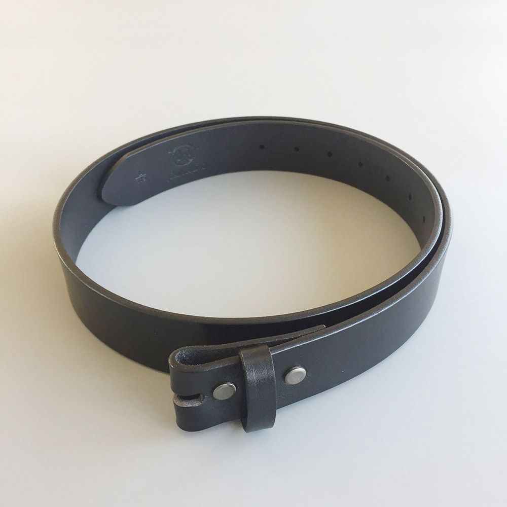 Black Genuine Leather Belt Solid Real Leather Belt Belt Screws On or Snap On Belt BELT1-014BK