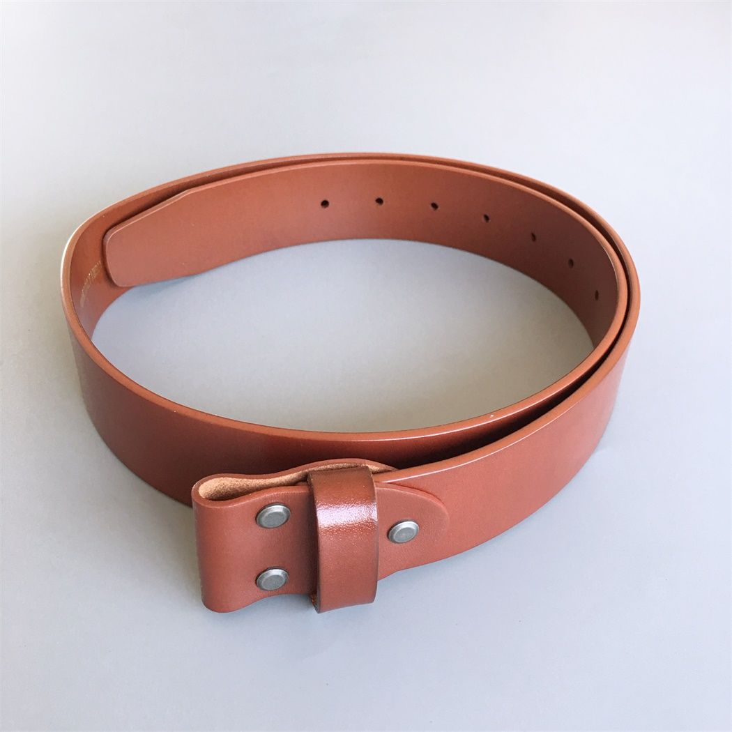 New Yellow Brown Real Genuine Leather Belt Screws On Custom Cut to Size Solid Leather Belt BELT1-016ZW