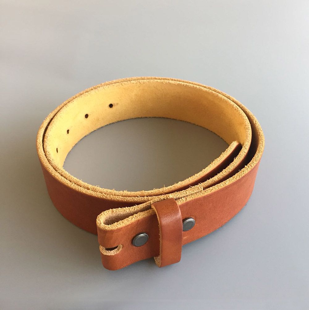 New Yellow Brown Color Western Cowboy Vintage Screws On Leather Belt Gurtel BELT1-015ZW