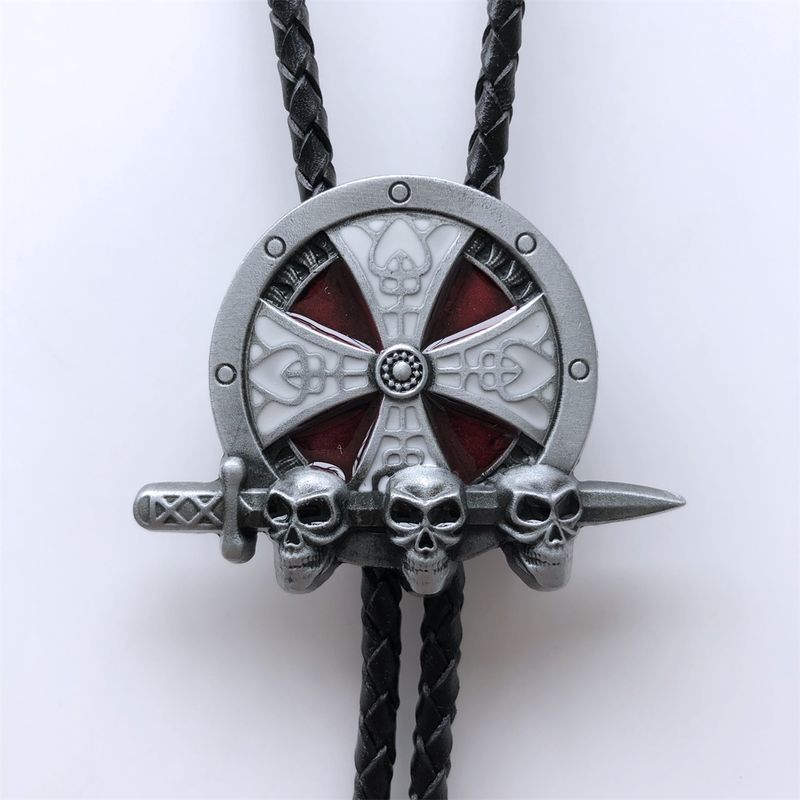 New Vintage Skull Cross Celtic Knot Wedding Bolo Tie BOLOTIE-3D043