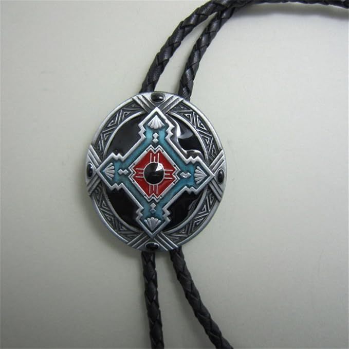 Vintage Western Southwest Celtic Cross Knot Oval Bolo Tie also Stock in the US BOLOTIE-WT059