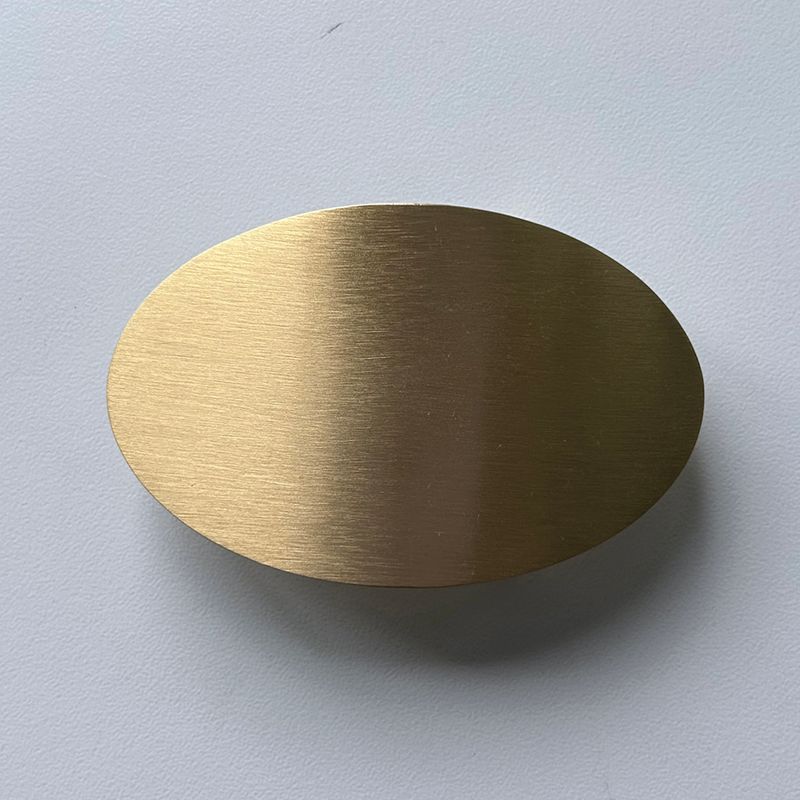 Solid Brass Oval Blank Belt Buckle BUCKLE-BS024