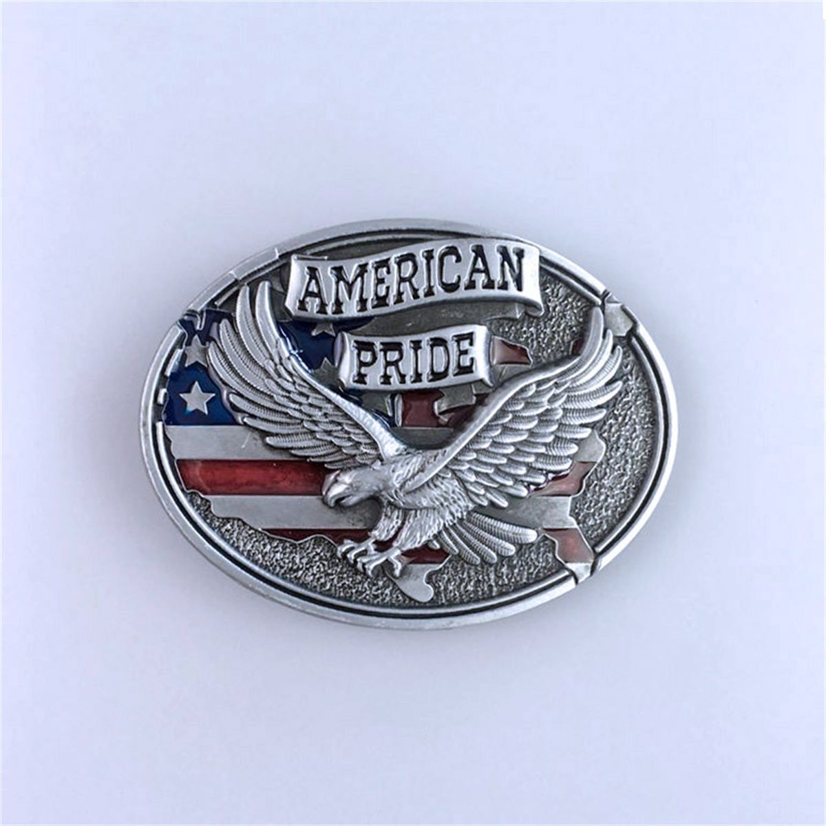New Enamel Western Eagle Vintage Style Oval Belt Buckle Gurtelschnalle Boucle de ceinture BUCKLE-WT093