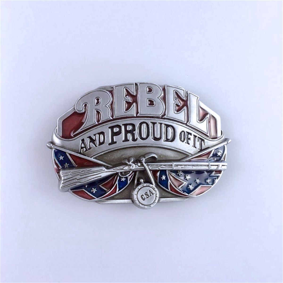 New Vintage Western Flag Proud Oval Belt Buckle Gurtelschnalle Boucle de ceinture BUCKLE-WT090