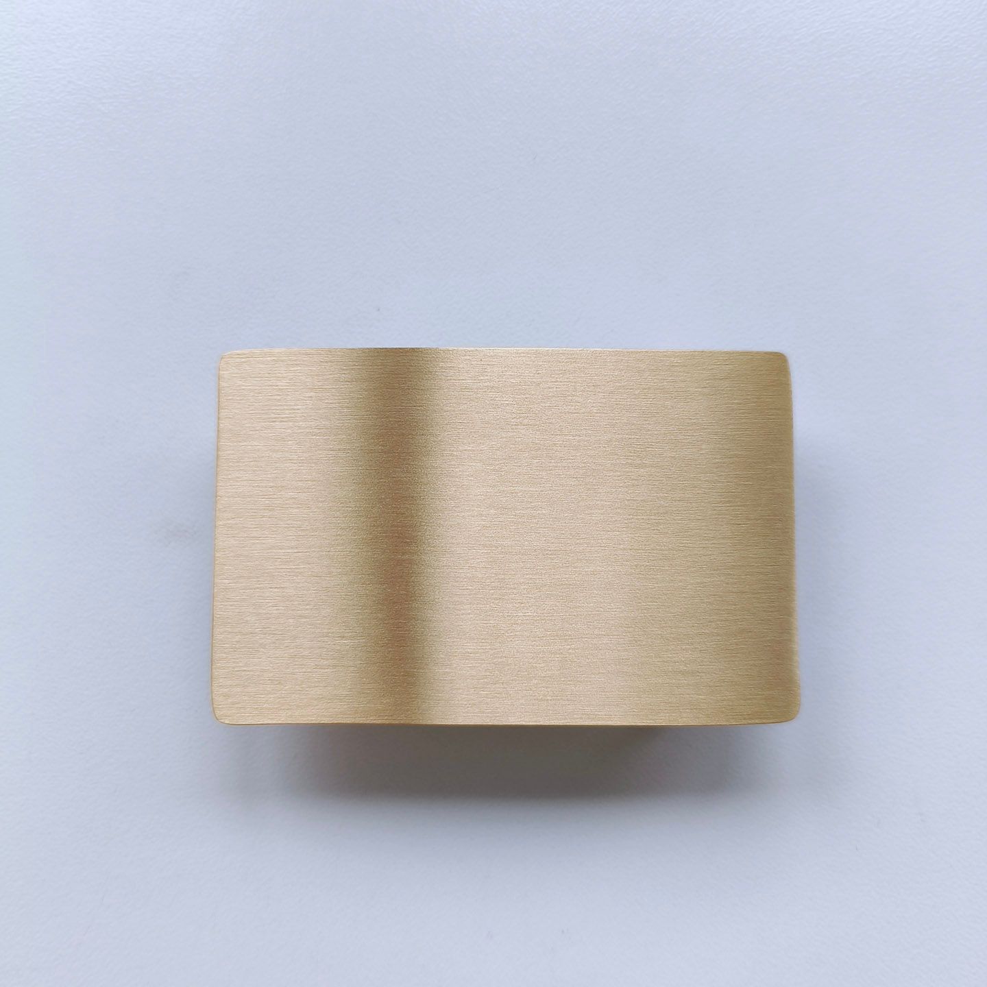 Solid brass rectangular custom inner belt buckle BUCKLE-BS019BP