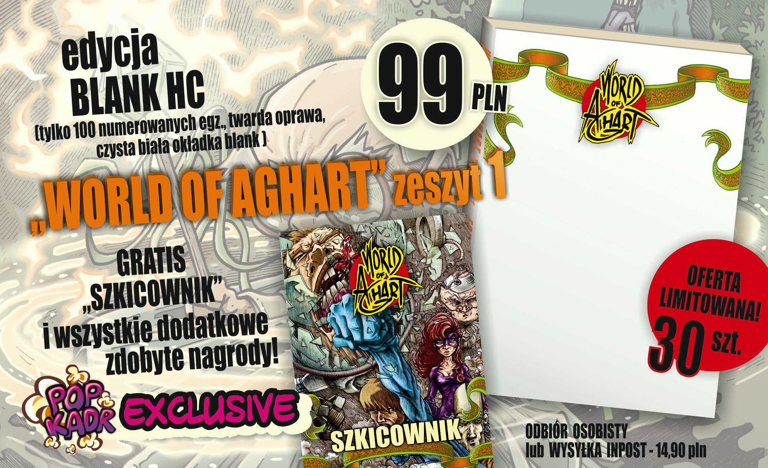 WORLD OF AGHART zeszyt 1 - edycja BLANK HC