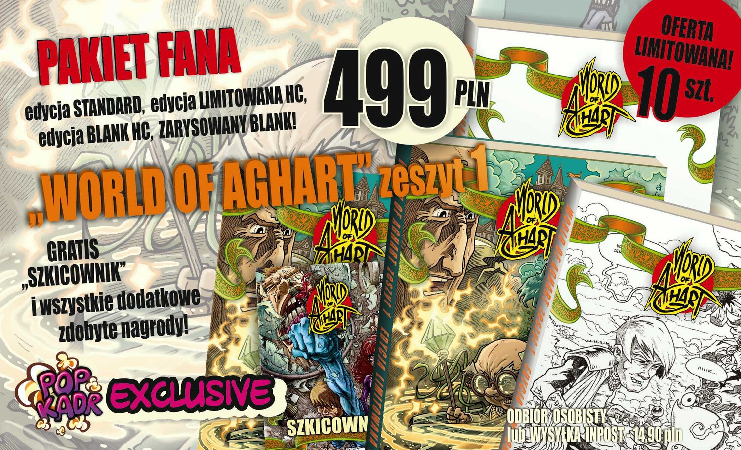 WORLD OF AGHART zeszyt 1 - PAKIET FANA