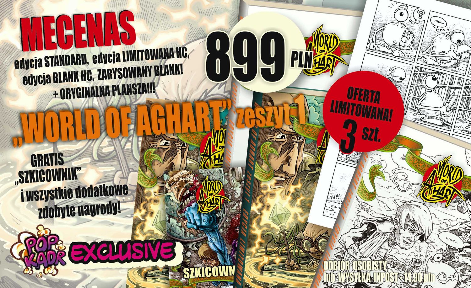 WORLD OF AGHART zeszyt 1 -  PAKIET MECENAS
