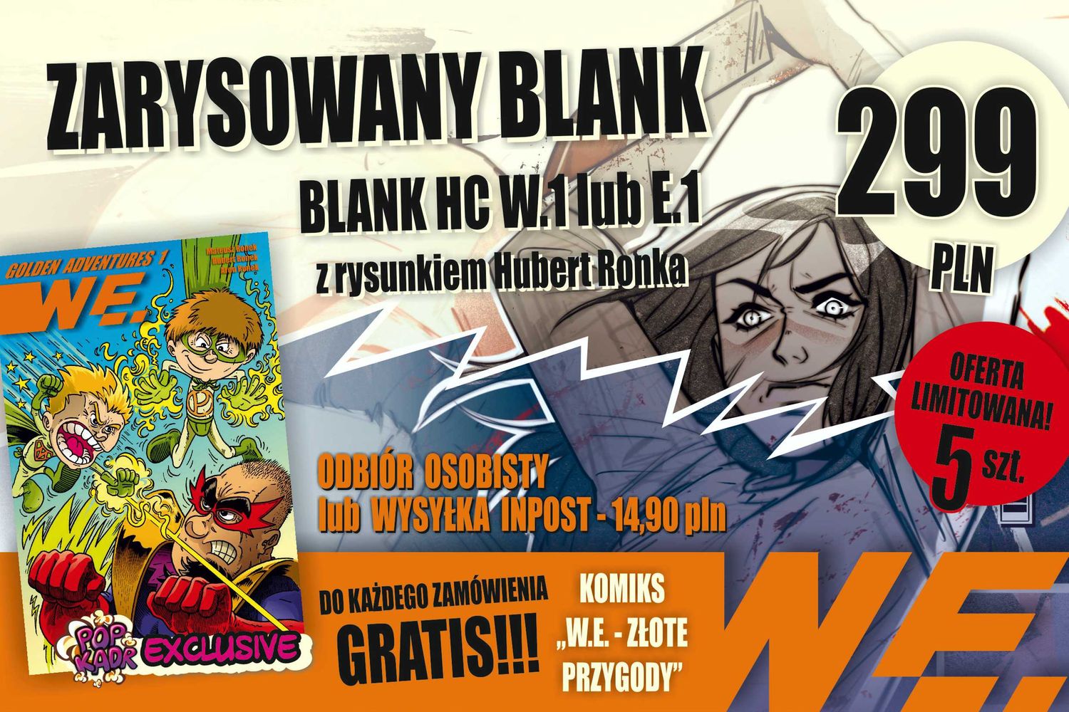 ZARYSOWANY BLANK - W. 1 lub E. 1