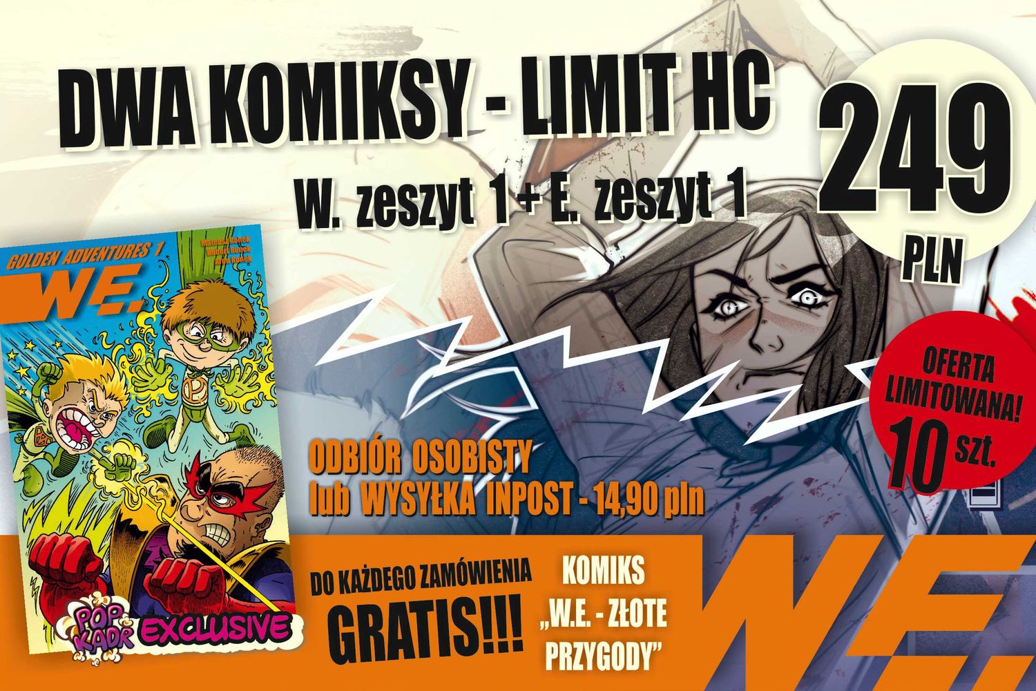 DWA KOMIKSY: W. i E. zeszyty 1 - LIMIT HC