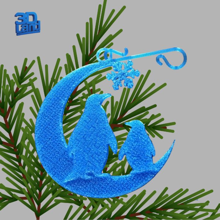 Pingwinki ze śnieżynką Pingwinki ze śnieżynką