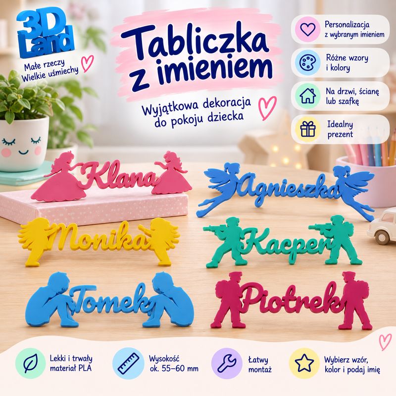 Tabliczki z imieniem