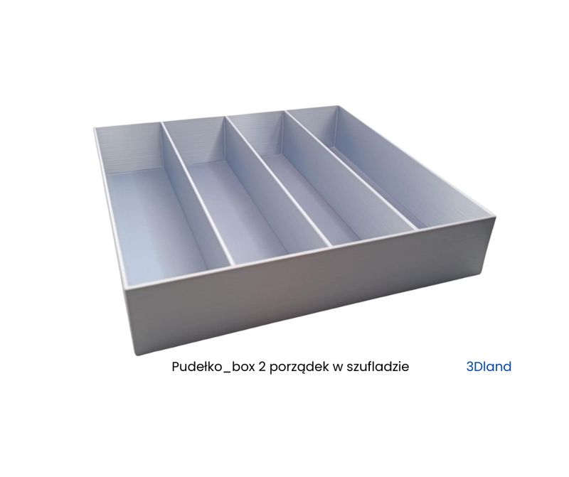 Organizer 3D – 4 komory | ok. 200 × 200 × 40mm