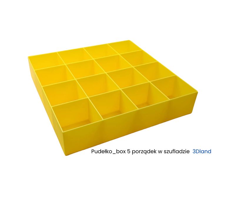 Organizer 3D – 16 komór | 200 × 200 × 40mm