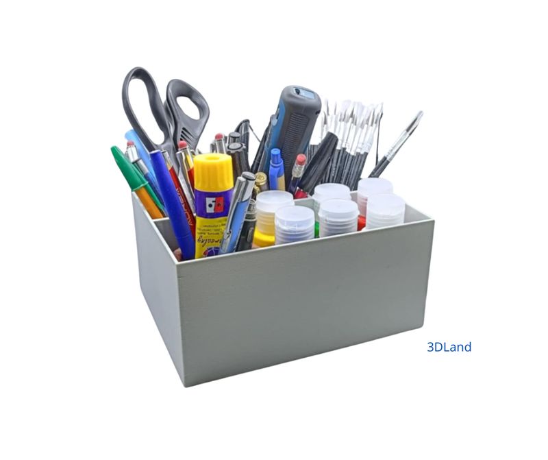 Organizer 3D – 4 komory (3 prostokątne + 1 podłużna)