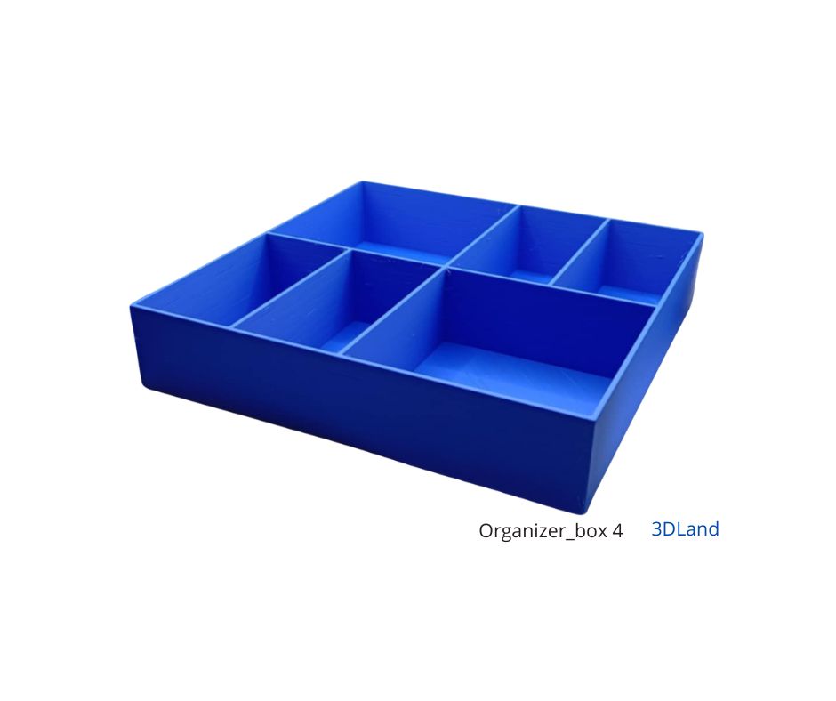 Organizer 3D – 6 komór | 200 × 200 × 40mm