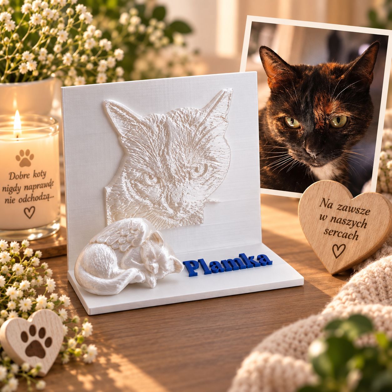 Pamiątka po psie lub kocie ze zdjęcia – personalizowana płaskorzeźba 3D | 3DLand Pamiątka po psie lub kocie ze zdjęcia – personalizowana płaskorzeźba 3D | 3DLand