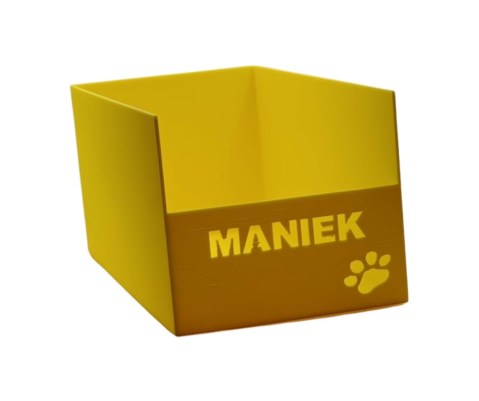 Organizer long personalizowany na saszetki dla kota 3D | Pojemnik na karmę mokrą dla kota | Stojak na saszetki