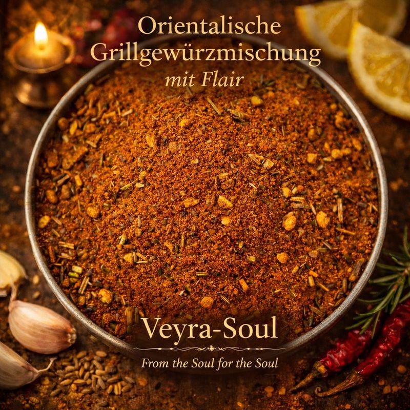 🖤 Grillfleisch Gewürzmischung „Nach orientalischer Art“ – 100 g | Veyra-Soul