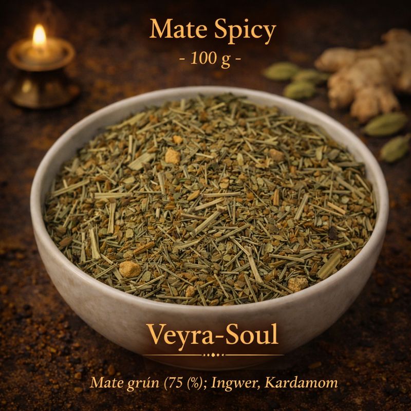 🧉 Mate Spicy 100 g – Würziger Energiespender aus Mate & Gewürzen | Veyra-Soul
