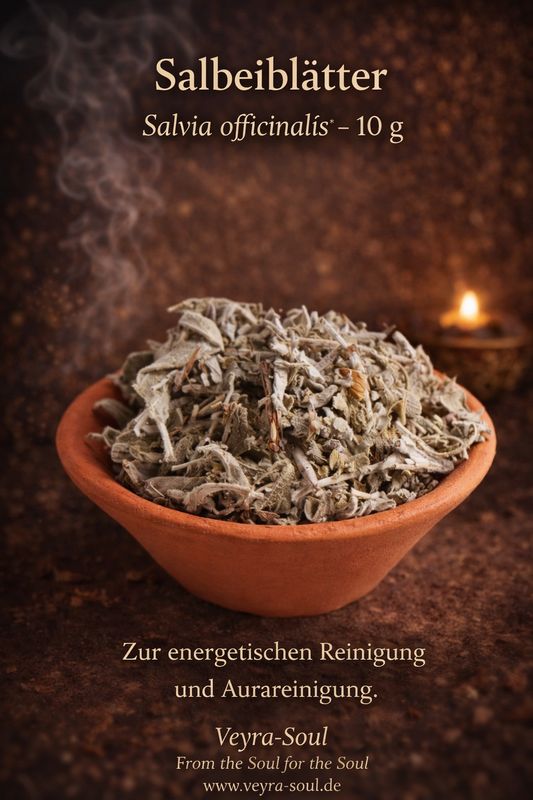 🌿 Salbeiblätter Salvia officinalis – 10 g | Reinigung & Aurareinigung | Veyra-Soul