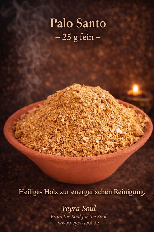 🕯️ Palo Santo – 25 g fein | Heiliges Holz zur energetischen Reinigung | Veyra-Soul
