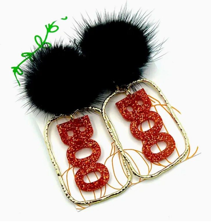 Halloween Boo Earrings