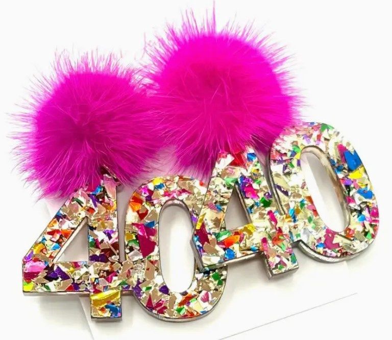40 Birthday Earrings
