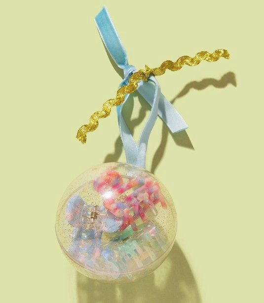 Ornament w/3 Colorful Claw Hair Clip