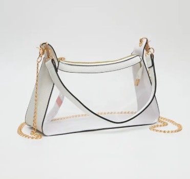 Satchel Clear Bag - White