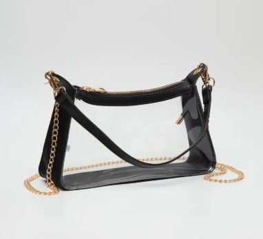 Satchel Clear Bag - Black