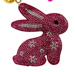 Crystal Keychain - Pink Bunny