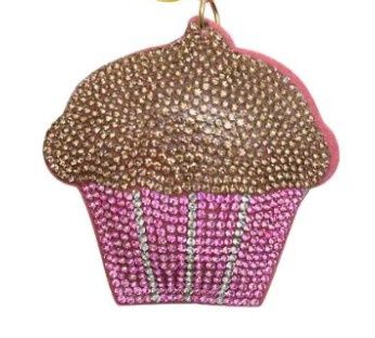 Crystal Keychain - Cupcake Pink/Gold