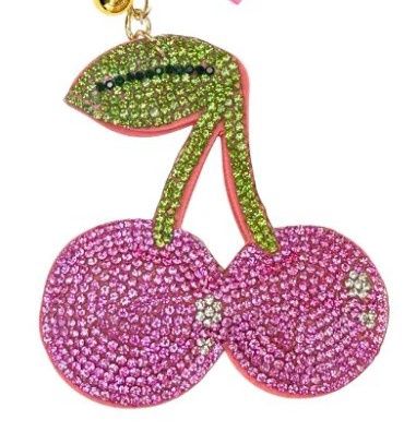 Crystal Keychain - Pink Cherries