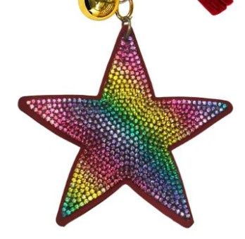 Crystal Keychain - Star multi color