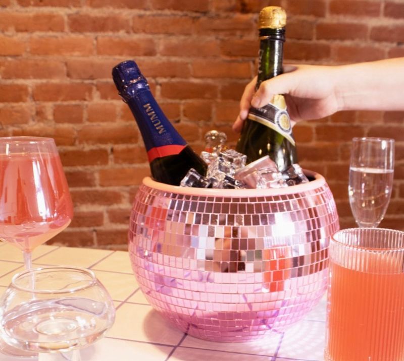 Pink Disco Ice Bucket