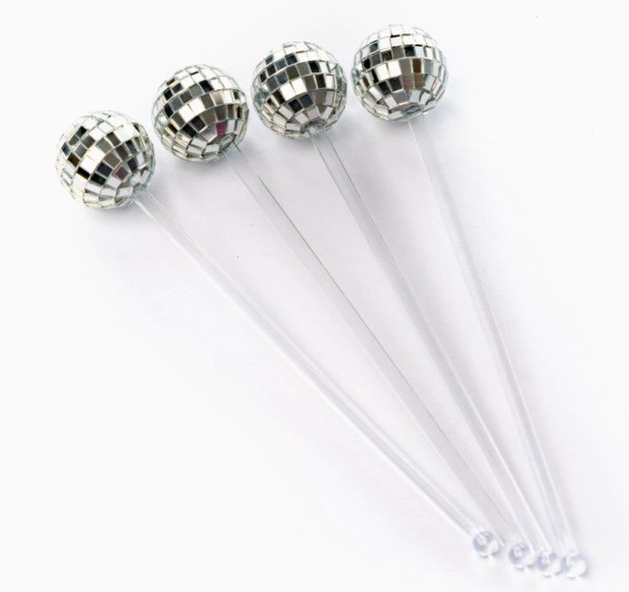 Disco Drink Stirrers 4pk