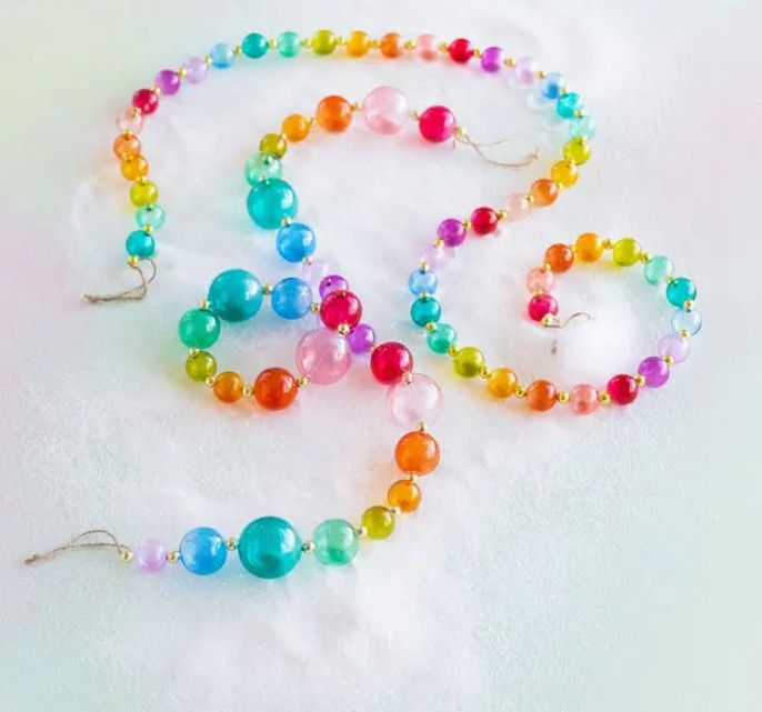 Rainbow Ball Garland