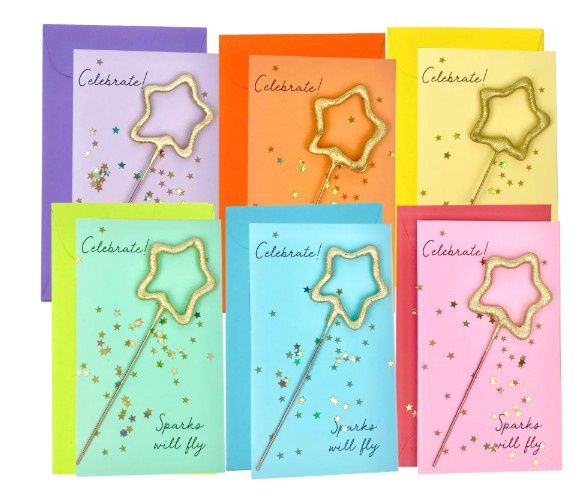 Confetti Sparkler Cards - Celebrate