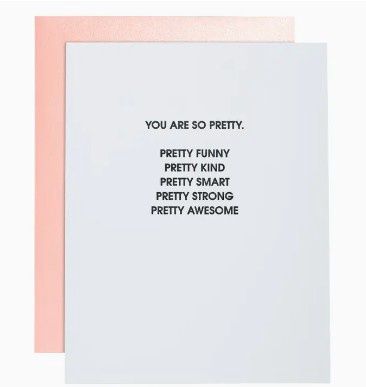 So Pretty Letterpress Card