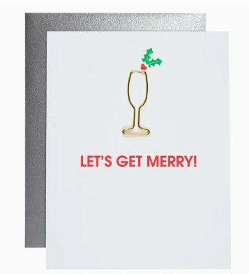 Let&#39;s Get Merry - Paper Clip Card