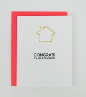 Congrats On Your New Digs - Paper Clip Card