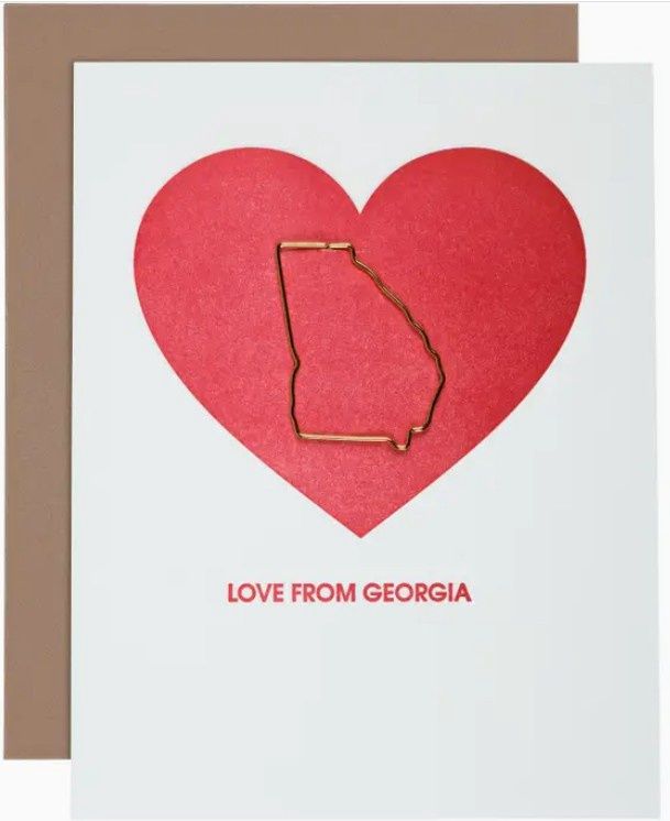 Love from Georgia - Paper Clip Card