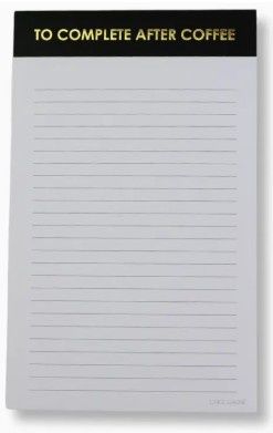 Notepad - Lined Complete After Coffee