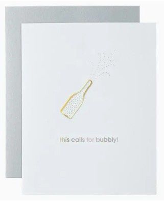 This Calls for Bubbly - Paper Clip Card
