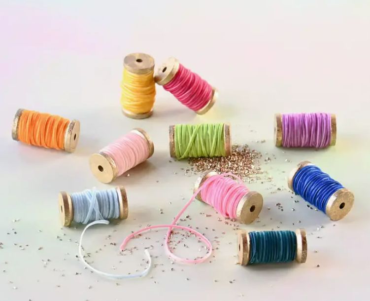 Velvet Ribbon Wooden Spool