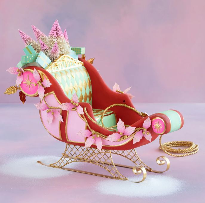 Parisian Sleigh Tabletop - Red