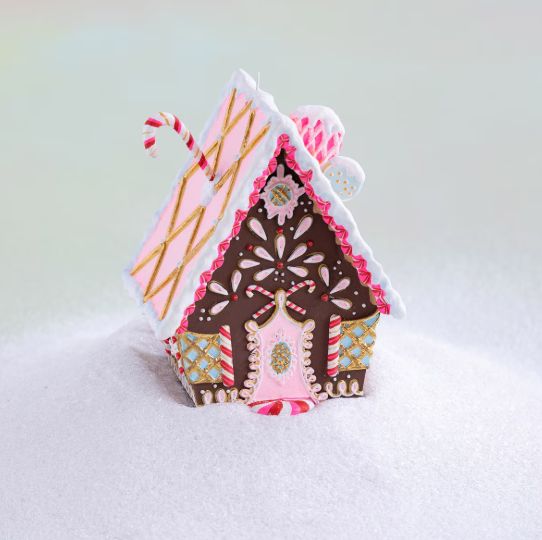 Gingerbread Cottage Orn, Brown