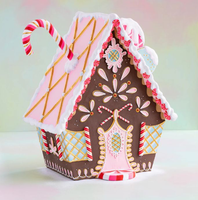 Gingerbread House Display, Brown